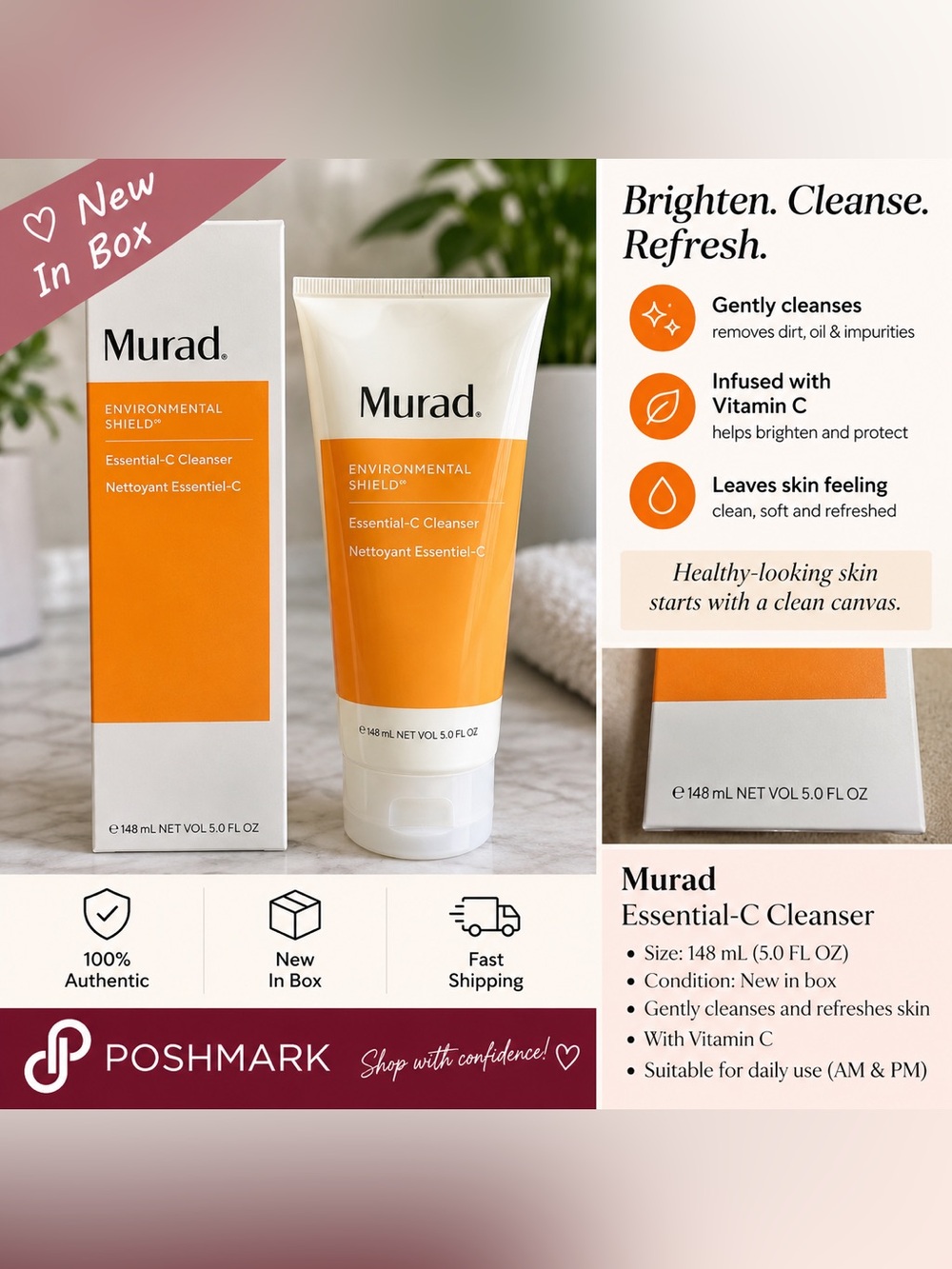 Murad Essential-C Cleanser in Orange and White